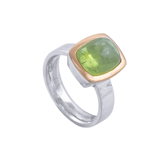 Unico Peridot Ring l Bicolor