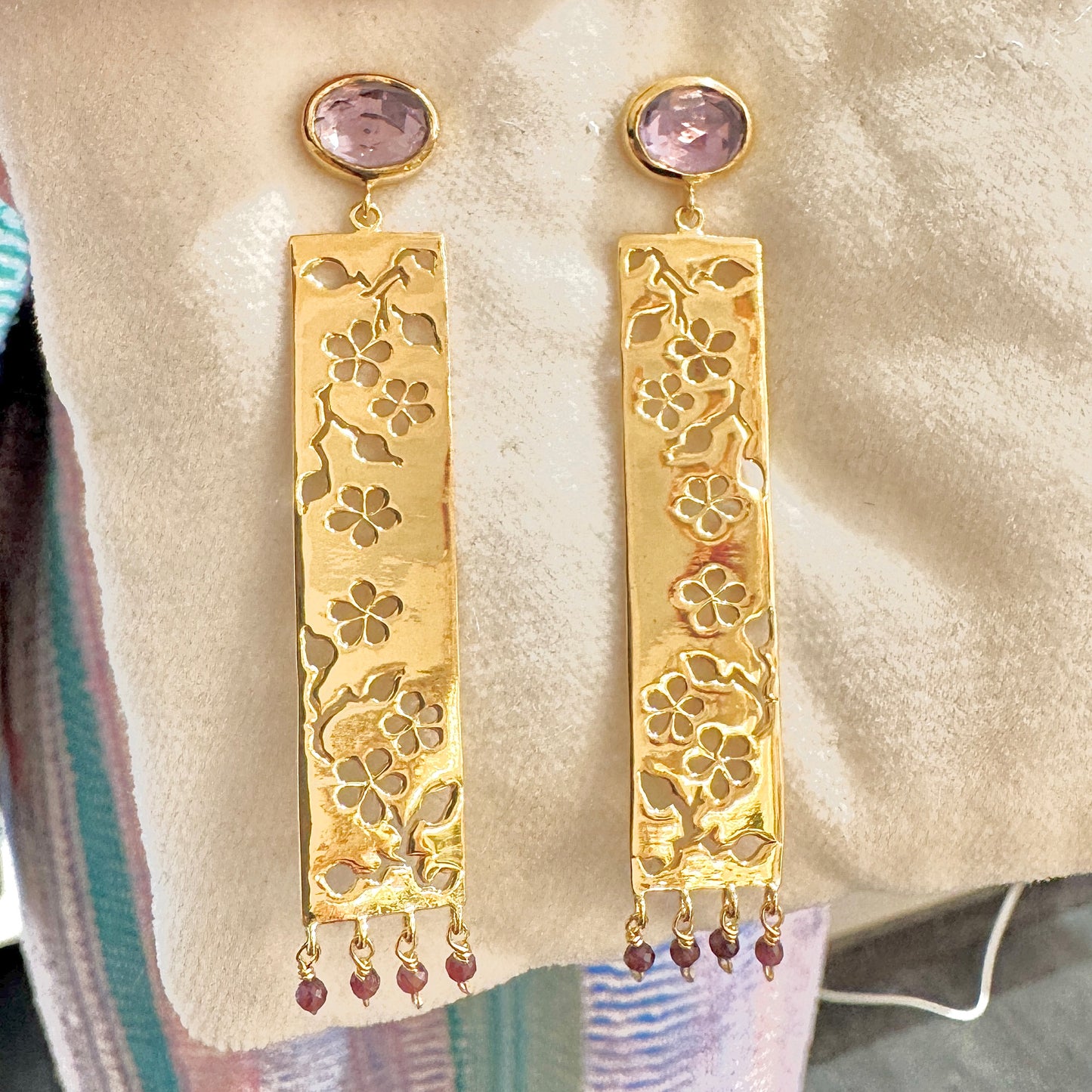 Sakura Amethyst Ohrringe