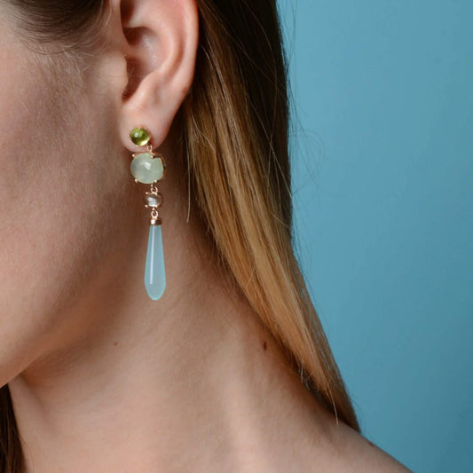 Arbes Lemonquarz Ohrringe