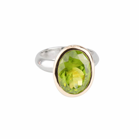 Unico Peridot Ring I Bicolor