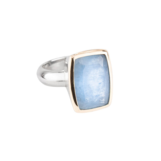 Unico Aquamarin Ring 3 I Bicolor