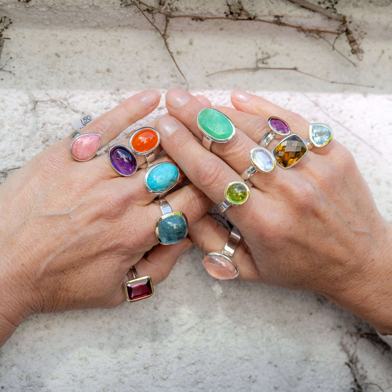 Unico Aquqmarin Bicolor Ring