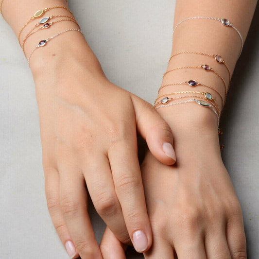 Indi Armkette Rosévergoldet