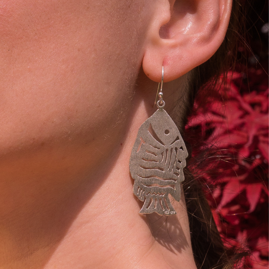 Diskus Ohrhänger | Silber