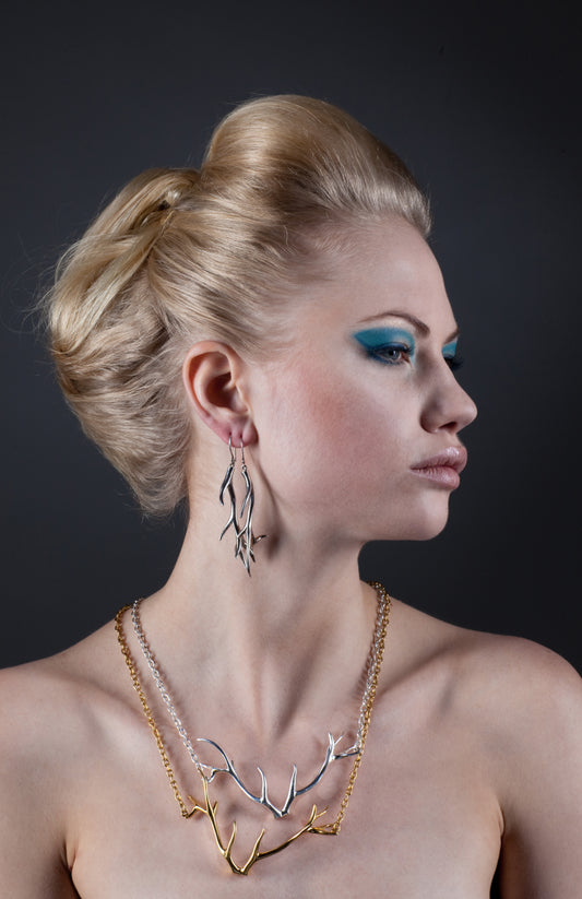 Fabel mit Rudraksha Samen | 925 Silber vergoldet