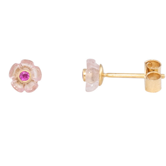 Linda Turmalinblumen Ohrstecker 18kt. Gold