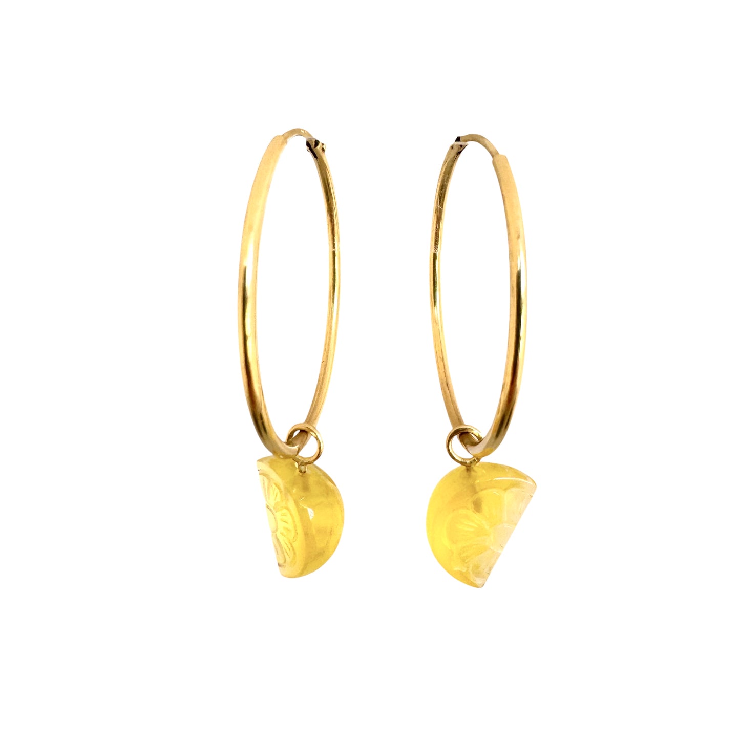 Lemon Slice Charm 18kt