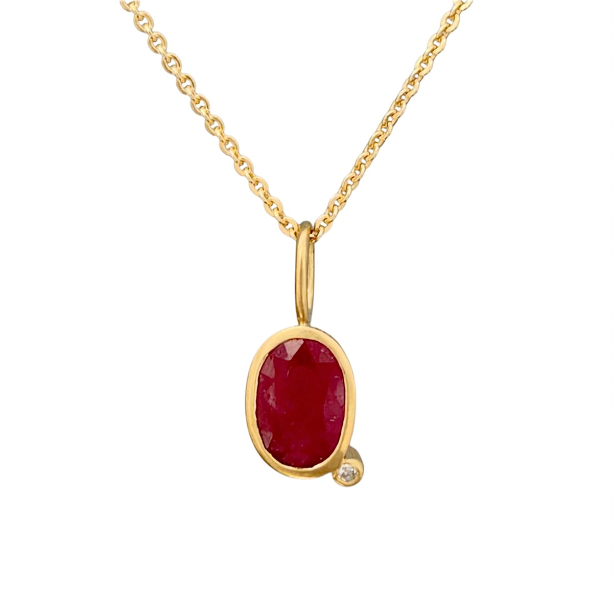 Gem pendant 18kt. gold