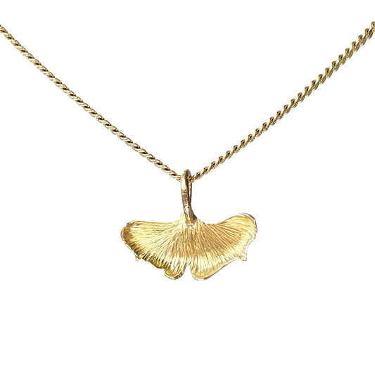 Ginkgo Anhänger 18kt. Gold