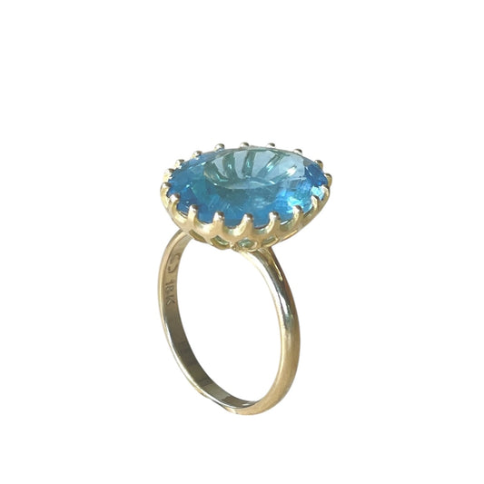 Marigold Aquamarine Ring 18kt Gold