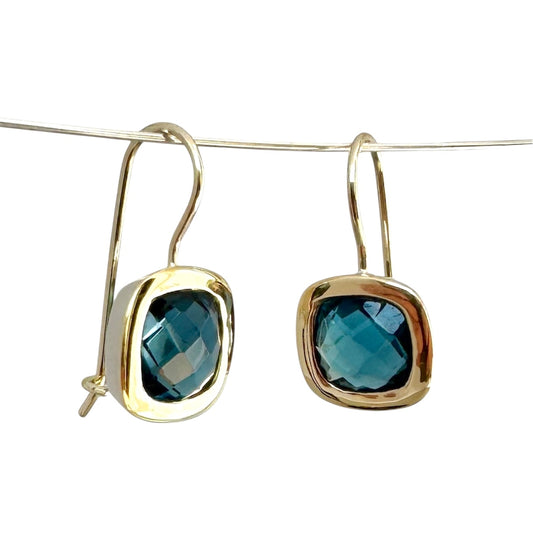 Unico London Blue Topas Ohrringe Bicolor