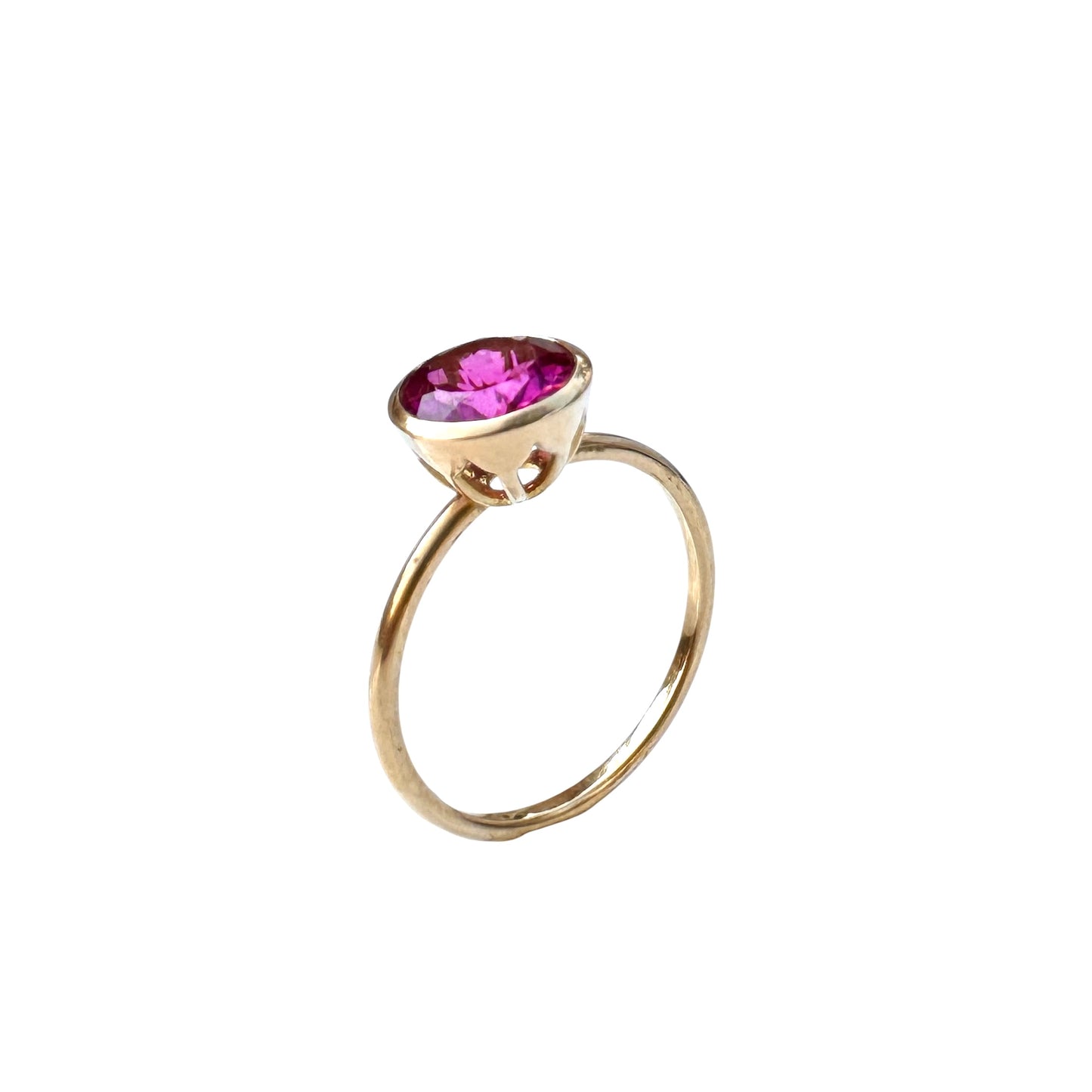 Rubellit Turmalin Ring l 18kt Gold