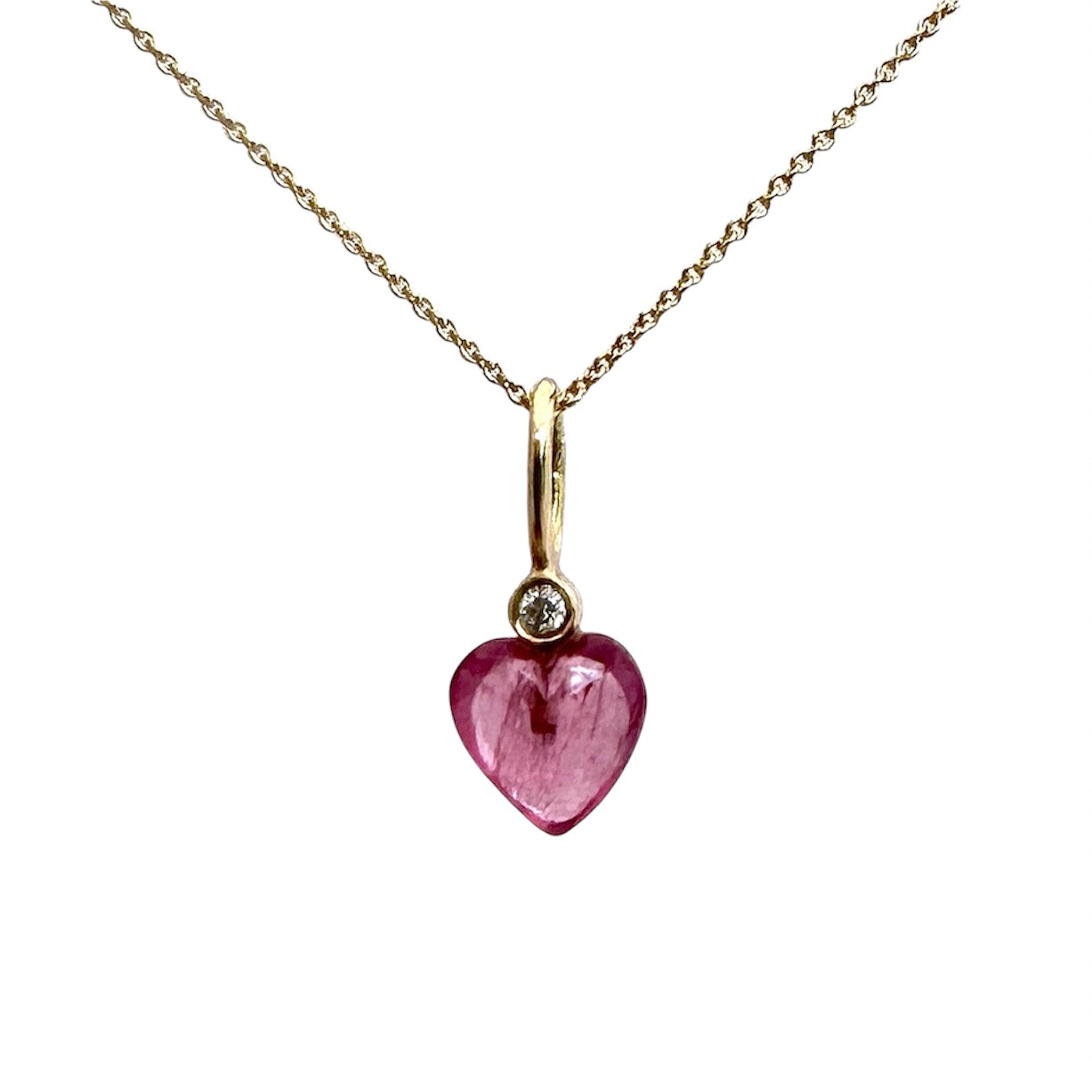 Candy Heart Fine Charm