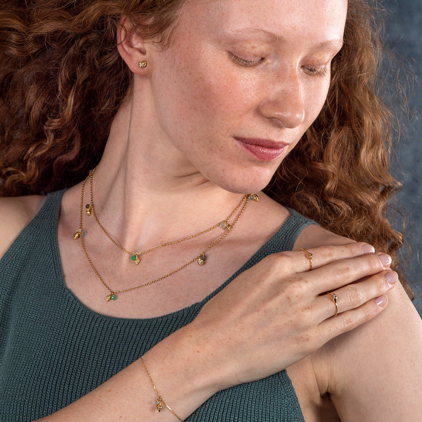 Shell Kette I vergoldet