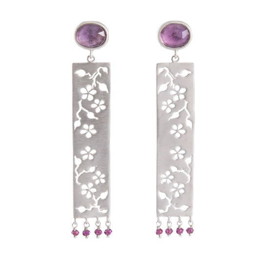 Sakura Amethyst Ohrringe