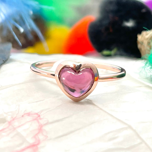 Dil Rhodolith Granat Ring | rosévergoldet