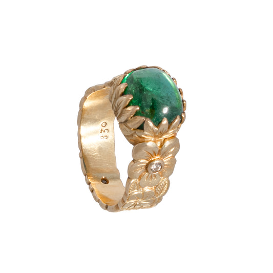 Basilikos small 22kt Goldring