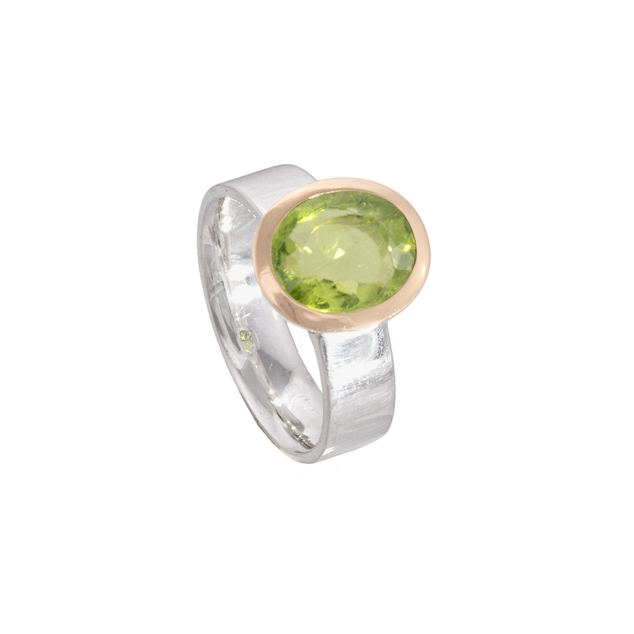 Unico Peridot Bicolor Ring