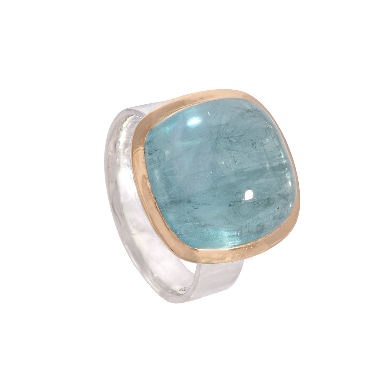 Unico Aquamarin Bicolor Ring