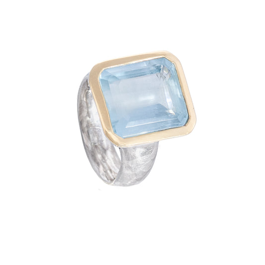 Unico Aquqmarin Bicolor Ring