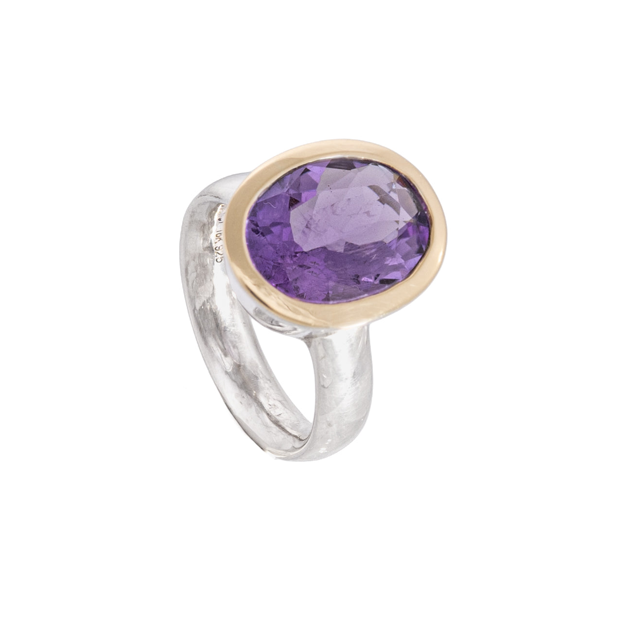 Unico Amethyst Ring Bicolor