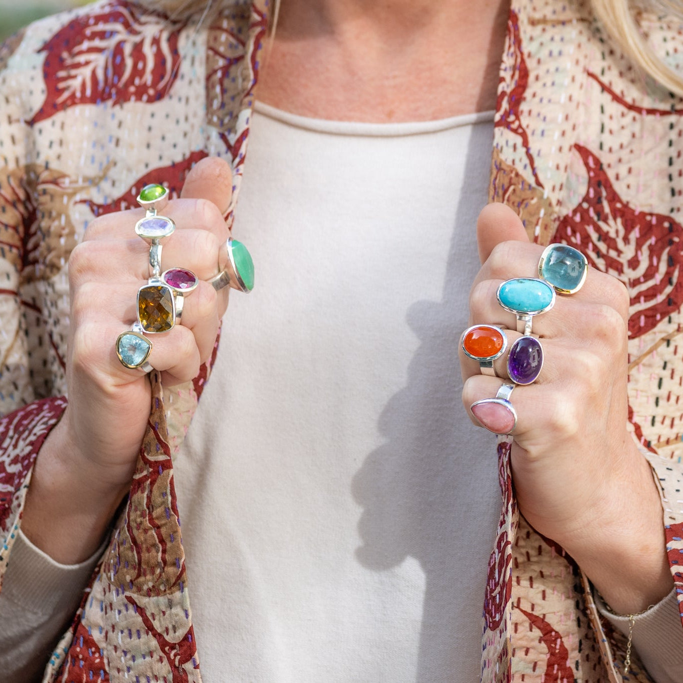 Unico Peridot Ring I Bicolor