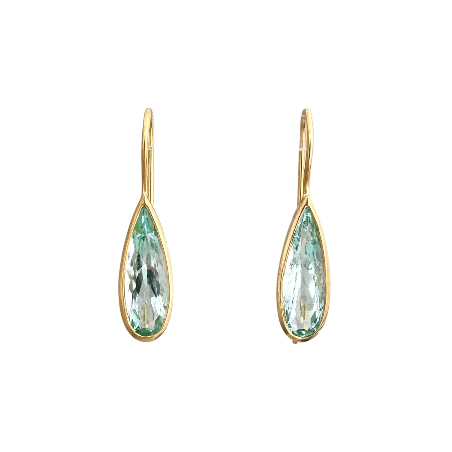 Aquamarin 18k Ohrringe