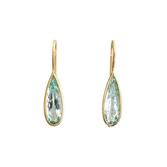 Aquamarin 18k Ohrringe