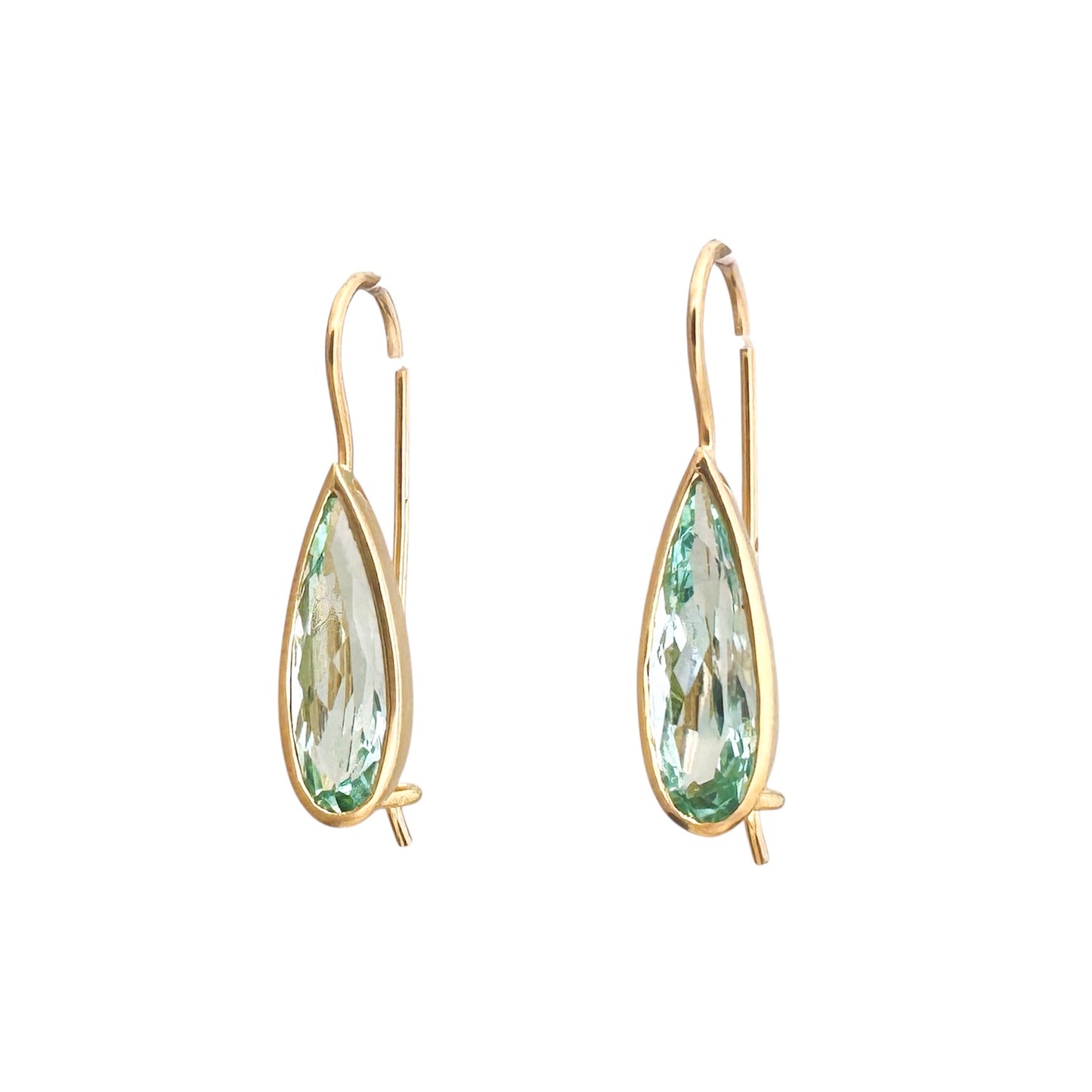 Aquamarin 18k Ohrringe