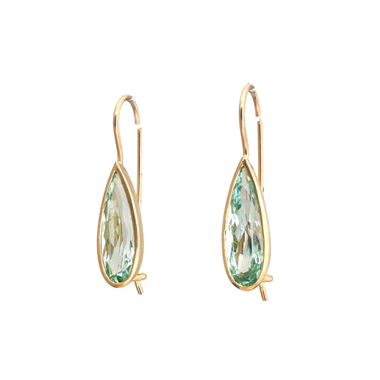 Aquamarin 18k Ohrringe