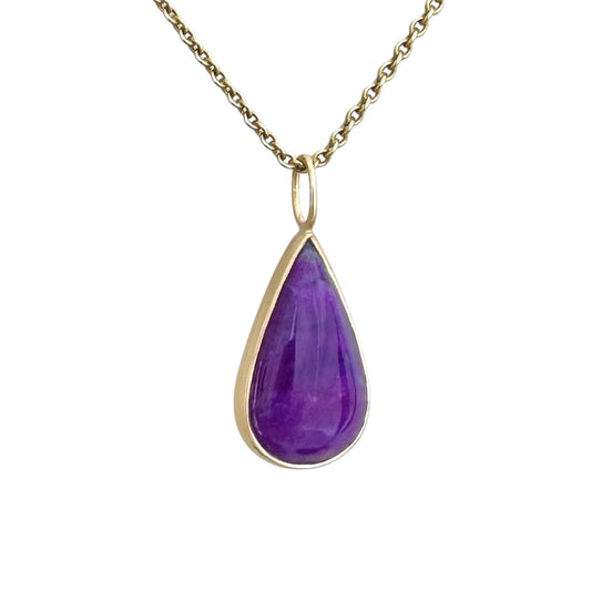 Sugilith 18K Anhänger