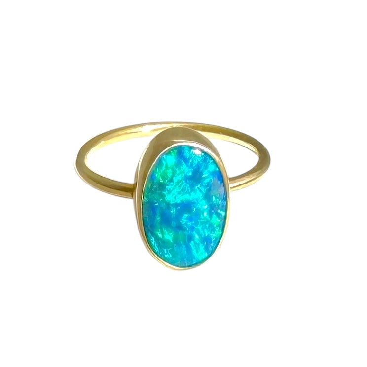 Opal Ring 18 Kt (8)