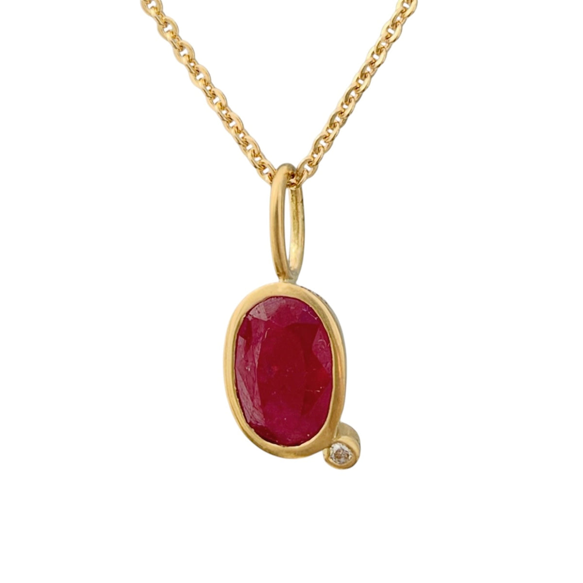 Gem pendant 18kt. gold