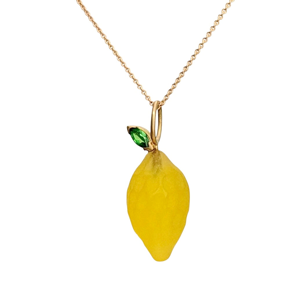 Lemon Anhänger 18kt Gold