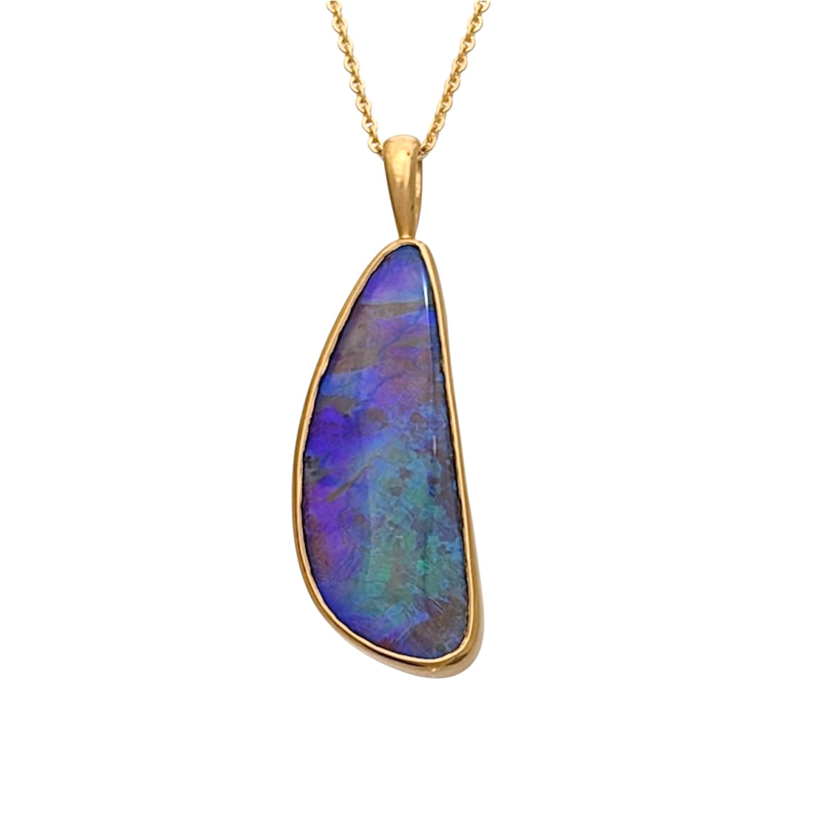 Opal Anhänger 18 kt Gold