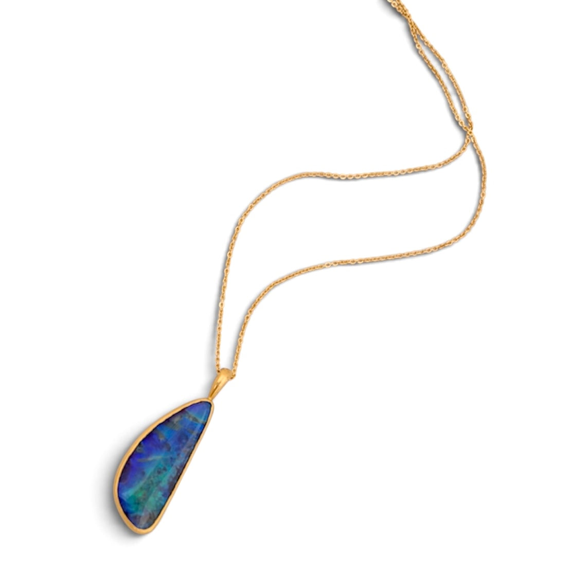Opal Anhänger 18 kt Gold
