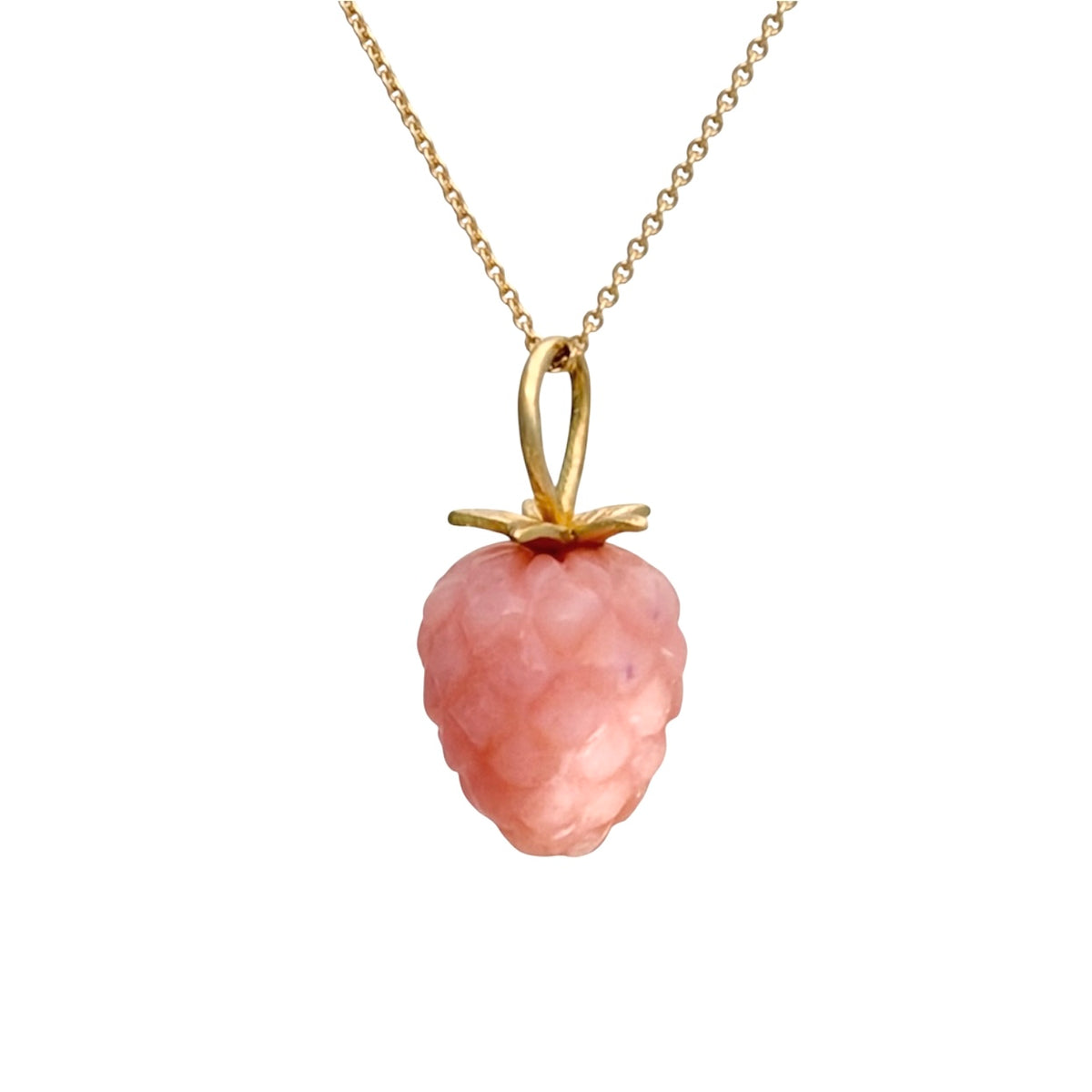 Himbeere Anhänger 18 kt Gold