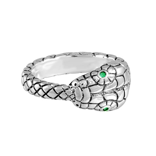 Python Ring L I Silber